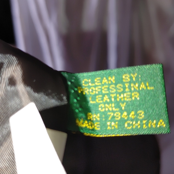 David patchworks leather wool snap front vest M - Picture 4 of 5